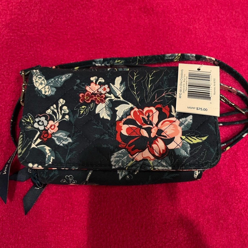 Vera Bradley Rose toile Crossbody